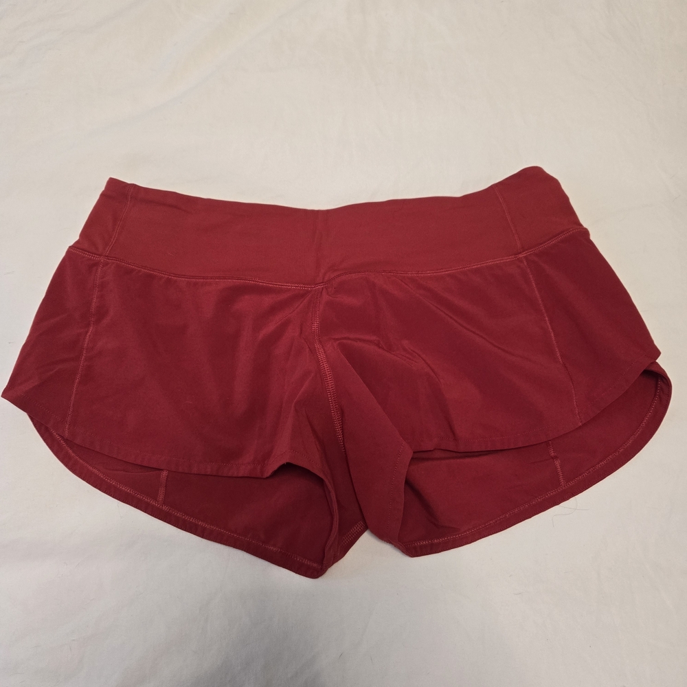 Lululemon Athletica Women's Cherry Red Speed Up Shorts